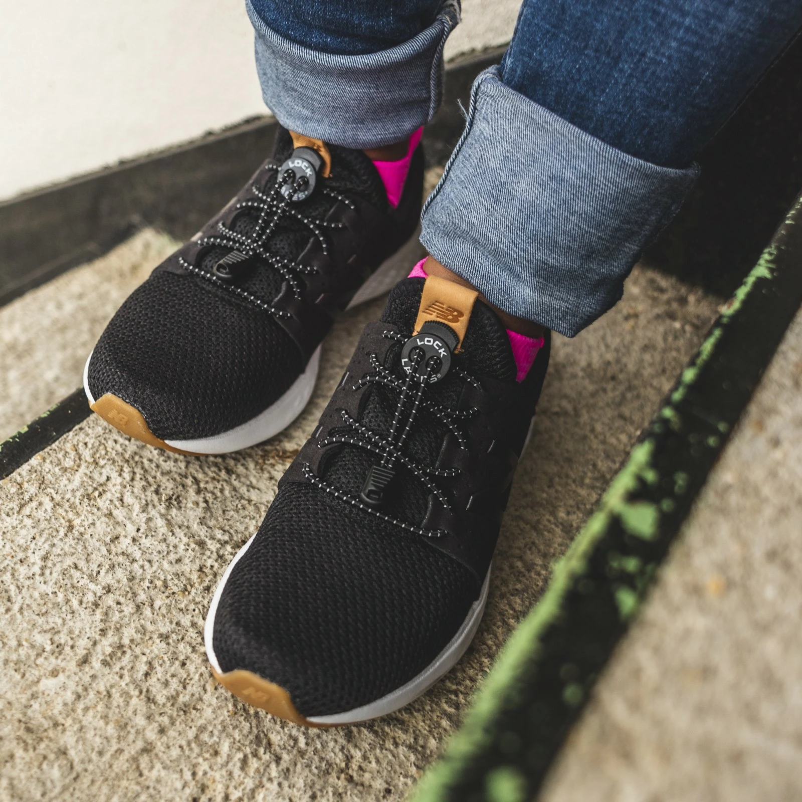 Lock Laces, Black No Tie Shoelaces 2 Lock Laces, Black No Tie Shoelaces - Image 2