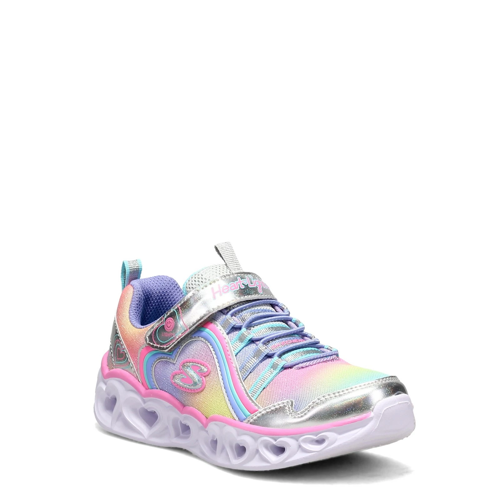Girl's Skechers, S Lights: Heart Lights - Rainbow Lux Sneaker - Little Kid 1 Girl's Skechers, S Lights: Heart Lights - Rainbow Lux Sneaker - Little Kid