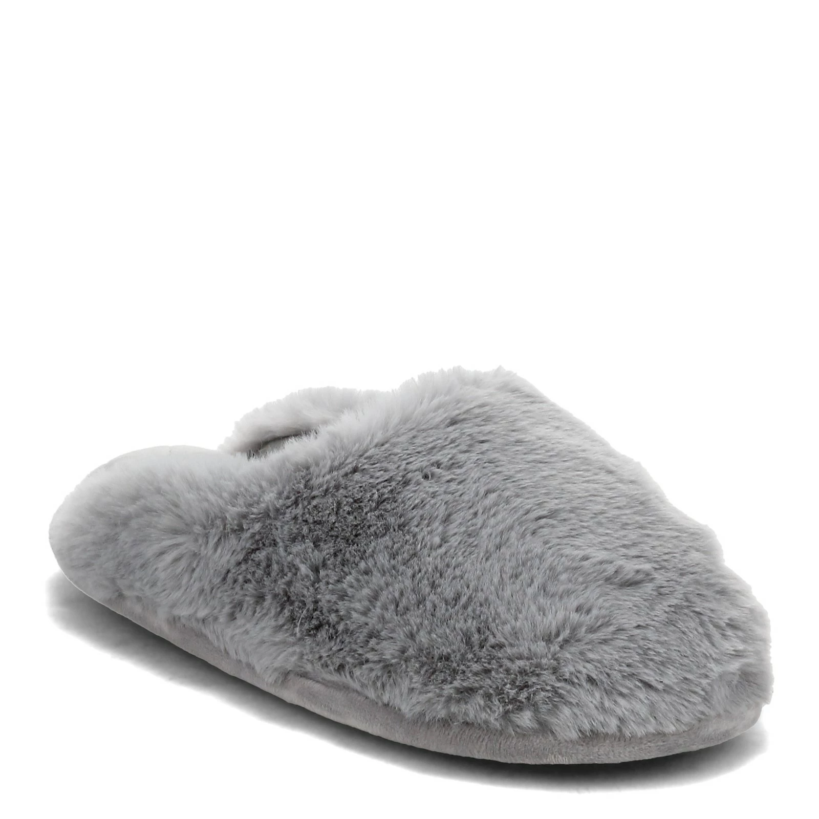 Women's Dearfoams, Bailey Plush Furry Scuff Slipper 1 Women's Dearfoams, Bailey Plush Furry Scuff Slipper