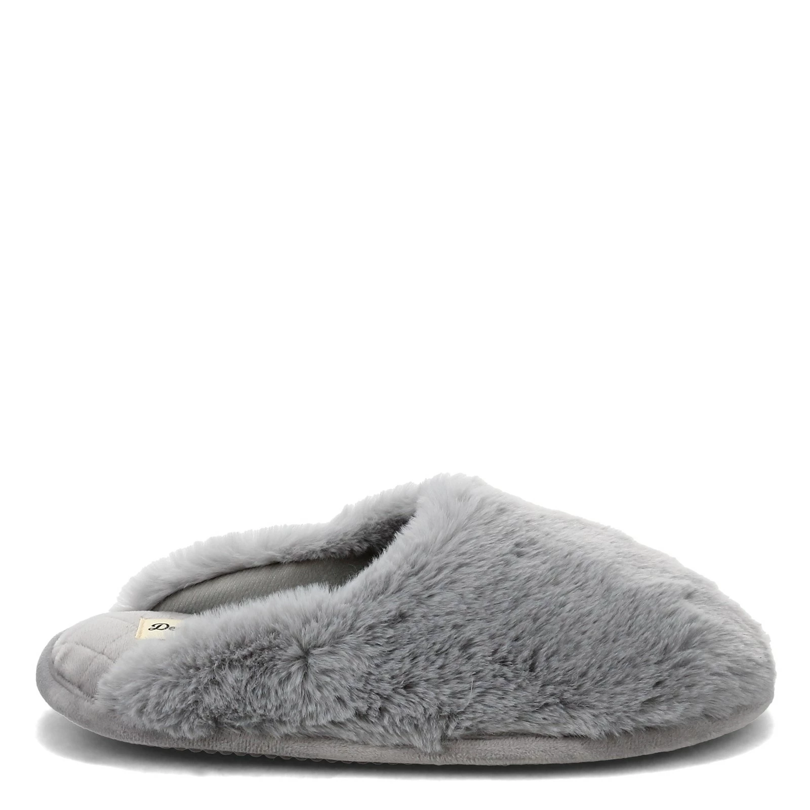 Women's Dearfoams, Bailey Plush Furry Scuff Slipper 2 Women's Dearfoams, Bailey Plush Furry Scuff Slipper - Image 2