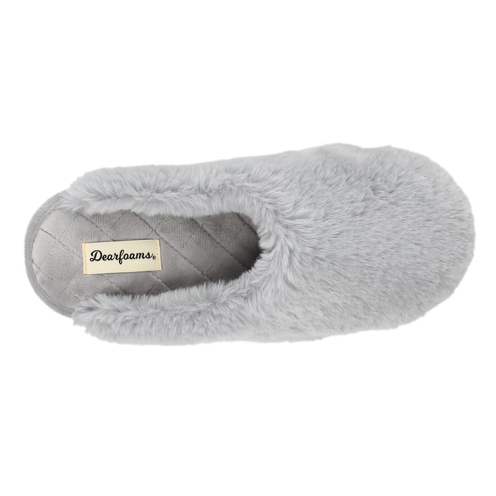 Women's Dearfoams, Bailey Plush Furry Scuff Slipper 6 Women's Dearfoams, Bailey Plush Furry Scuff Slipper - Image 6