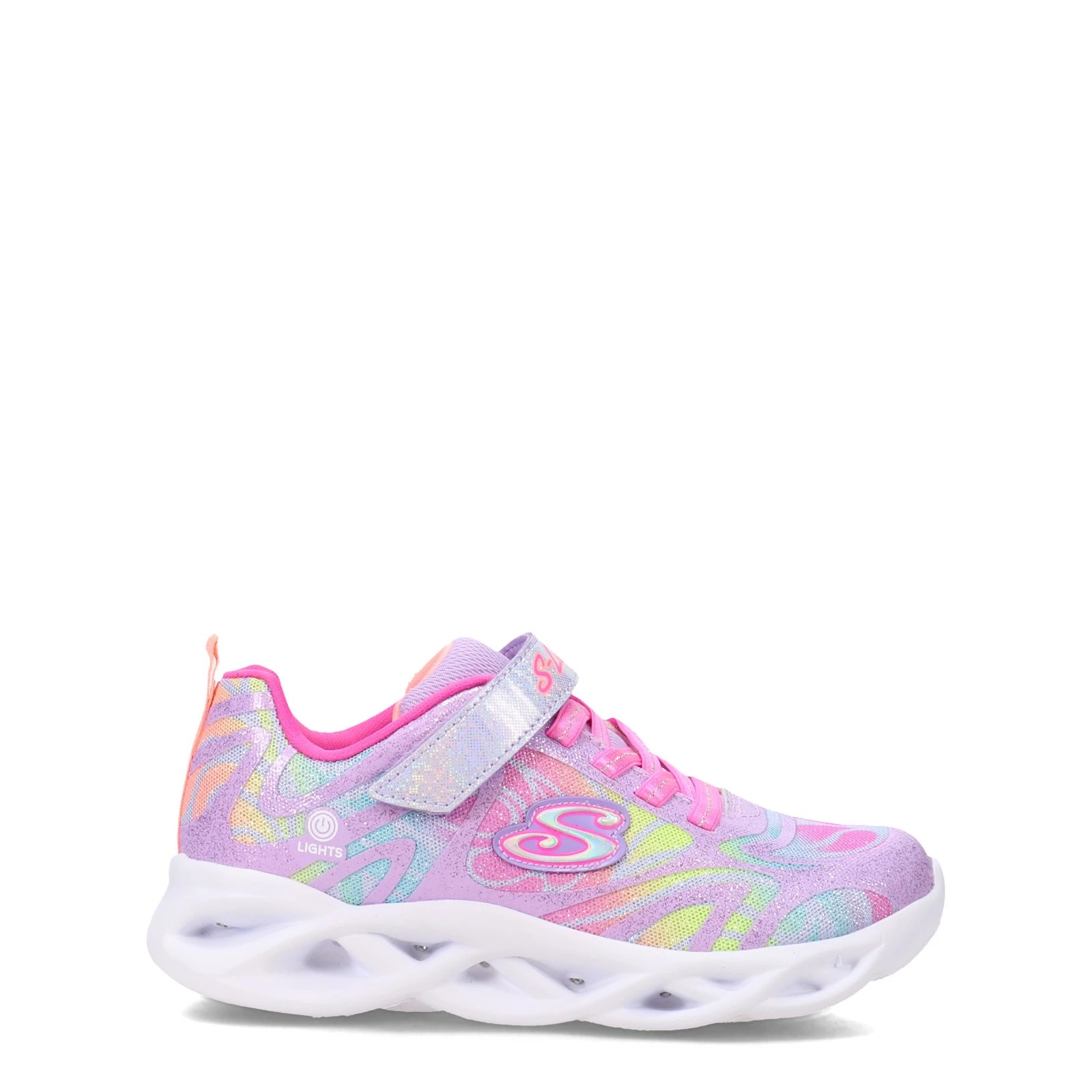Girl's Skechers, S Lights: Twisty Brights - Dazzle Flash Sneaker - Little Kid 2 Girl's Skechers, S Lights: Twisty Brights - Dazzle Flash Sneaker - Little Kid - Image 2