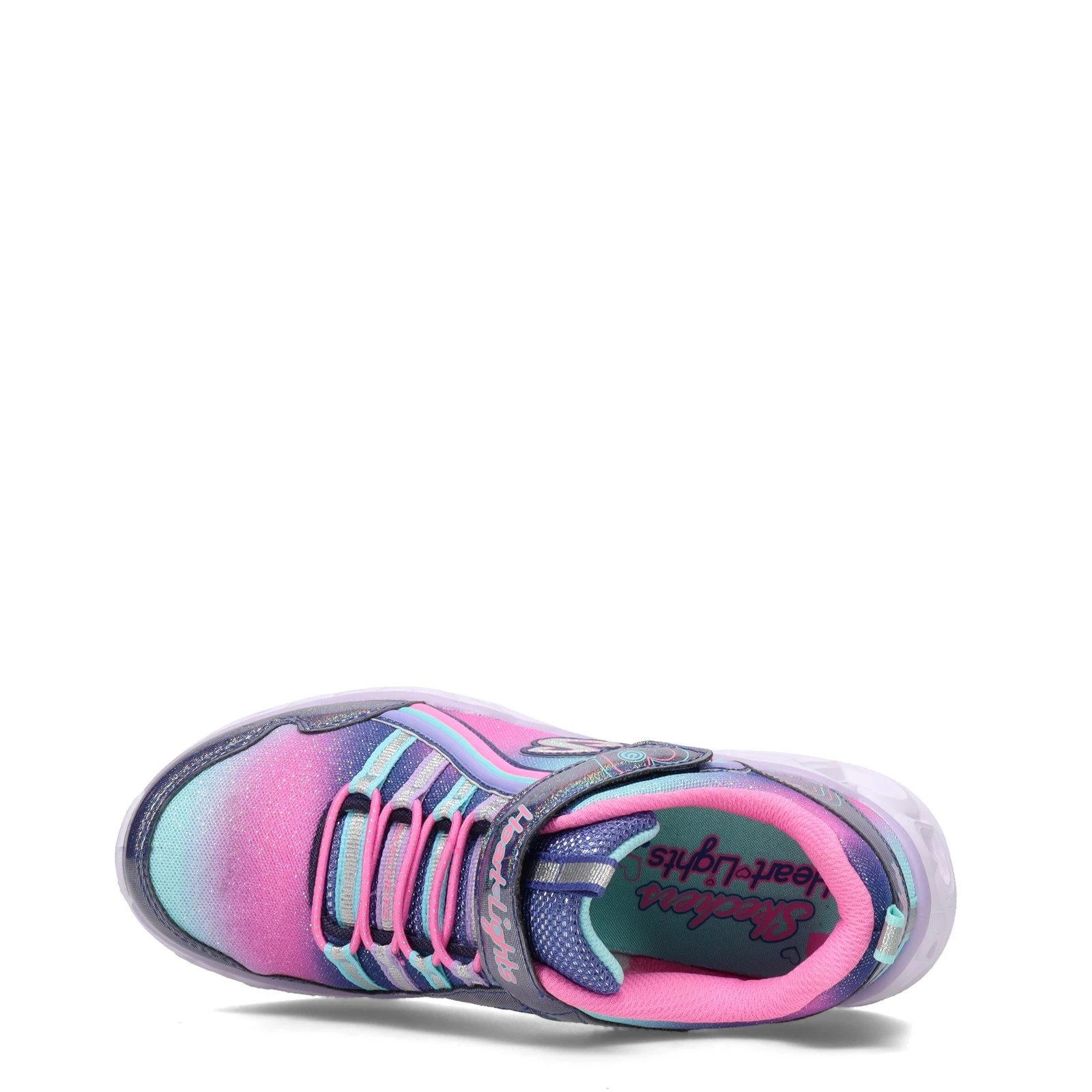 Girl's Skechers, S Lights: Heart Lights - Rainbow Lux Sneaker - Little Kid 6 Girl's Skechers, S Lights: Heart Lights - Rainbow Lux Sneaker - Little Kid - Image 6