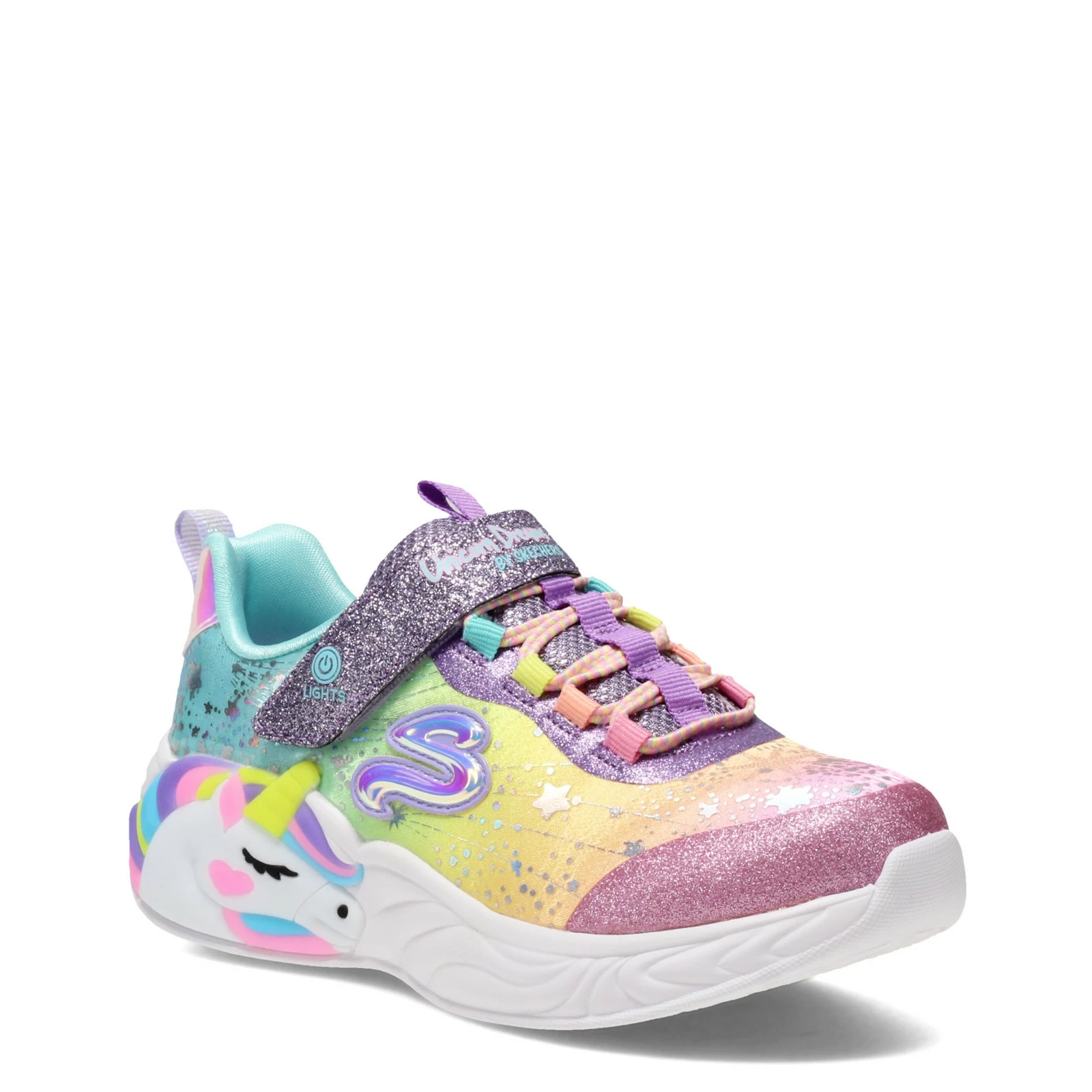 Girl's Skechers, S Lights: Unicorn Dreams Sneaker - Little Kid 1 Girl's Skechers, S Lights: Unicorn Dreams Sneaker - Little Kid