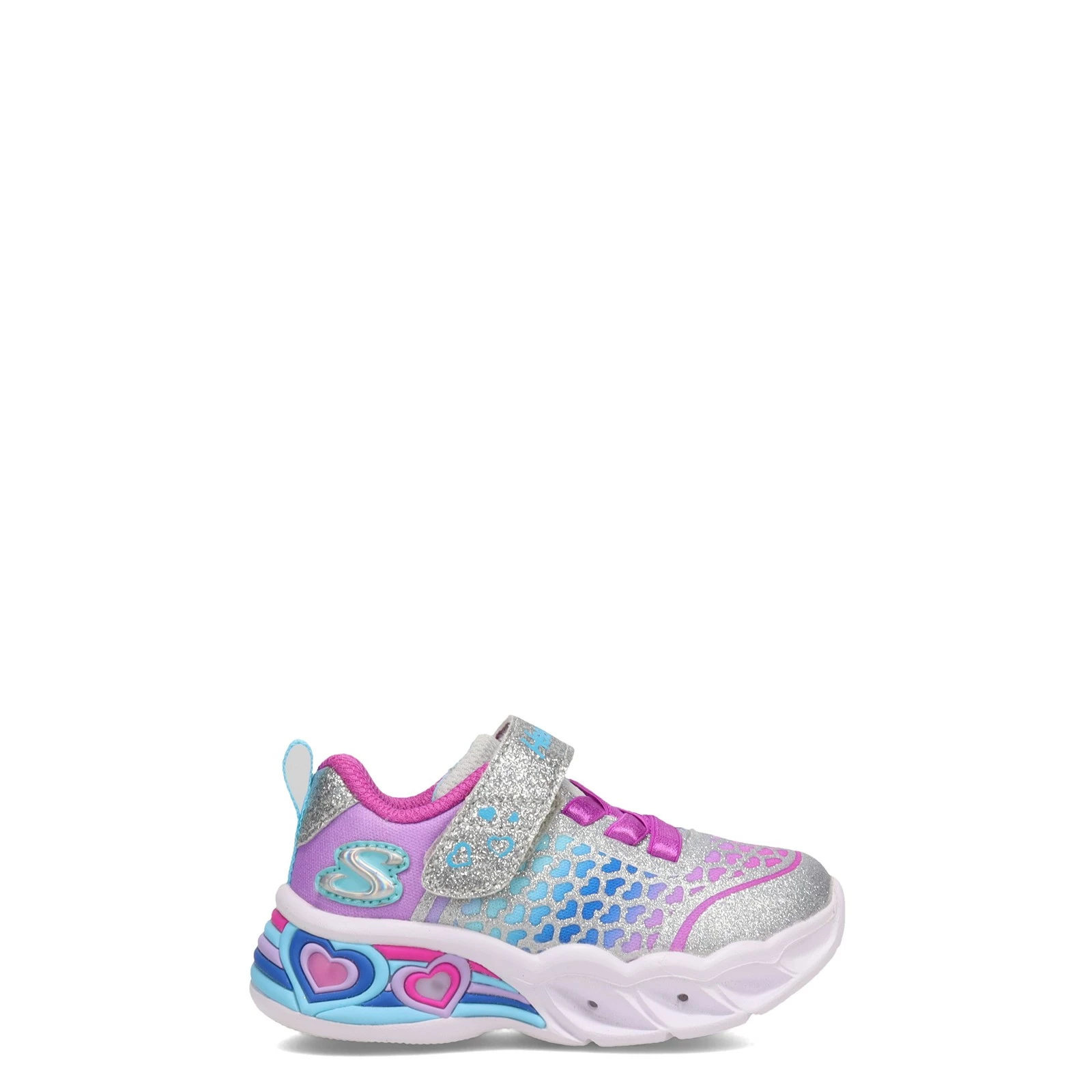 Girl's Skechers, Heart Lights: Sweetheart Lights - Lovely Colors Sneaker - Toddler 2 Girl's Skechers, Heart Lights: Sweetheart Lights - Lovely Colors Sneaker - Toddler - Image 2