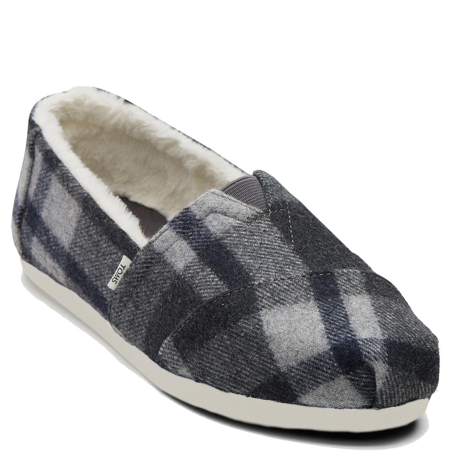 Women's Toms, Alpargata Plaid Slip-On 1 Women's Toms, Alpargata Plaid Slip-On