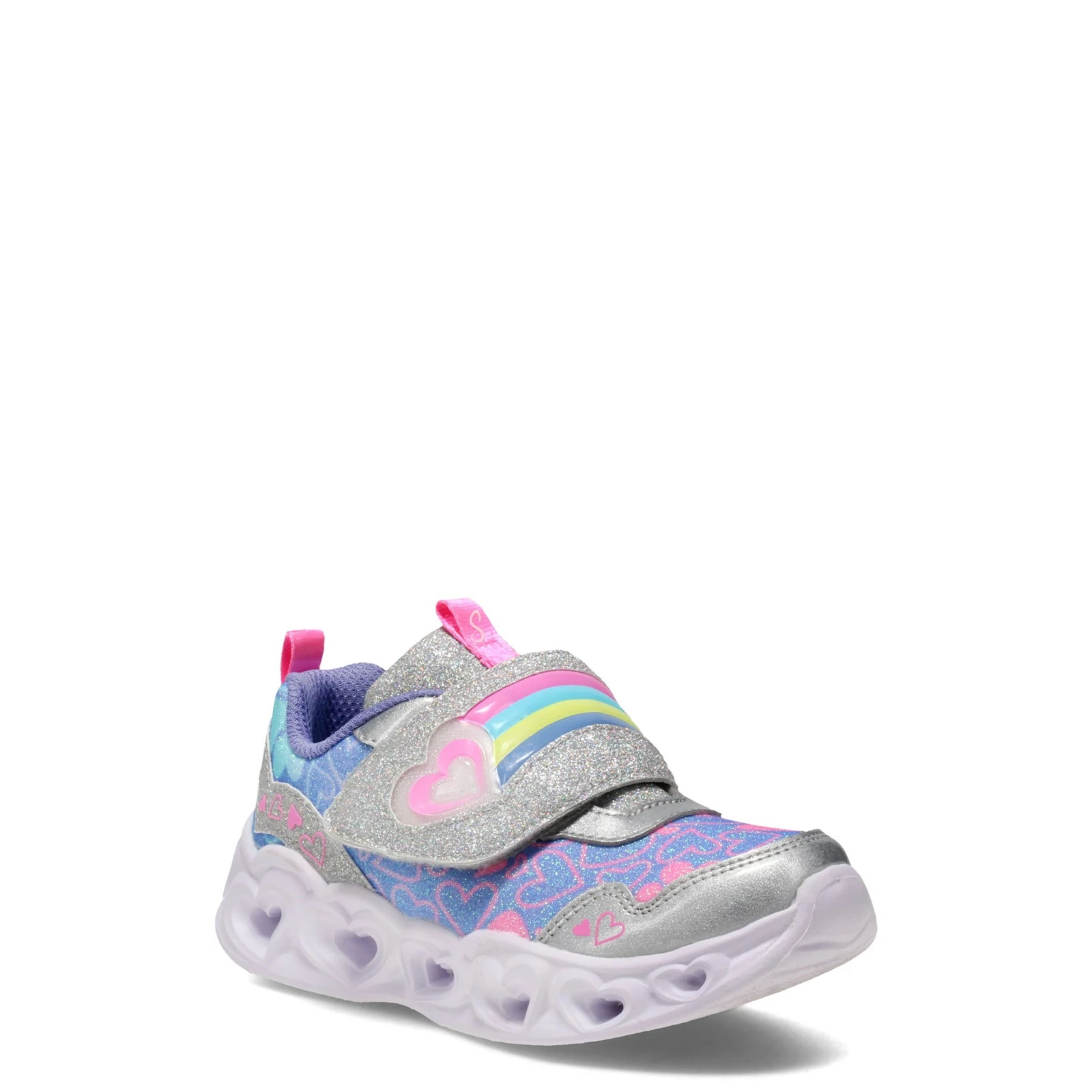 Girl's Skechers, S Lights: Heart Lights - Lovie Dovie Sneaker - Toddler 1 Girl's Skechers, S Lights: Heart Lights - Lovie Dovie Sneaker - Toddler