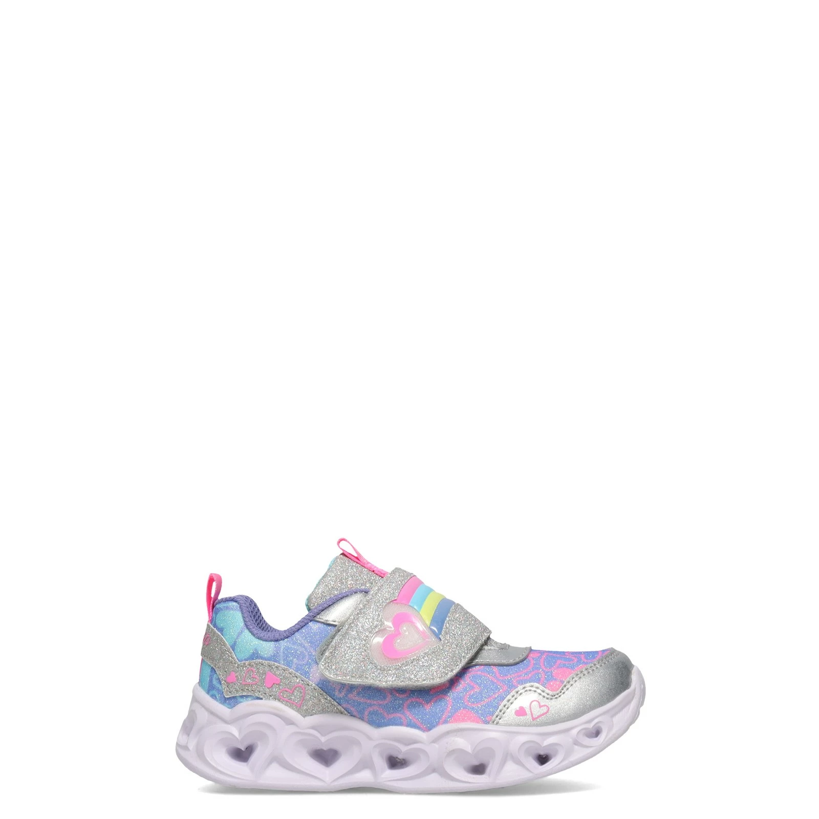 Girl's Skechers, S Lights: Heart Lights - Lovie Dovie Sneaker - Toddler 2 Girl's Skechers, S Lights: Heart Lights - Lovie Dovie Sneaker - Toddler - Image 2
