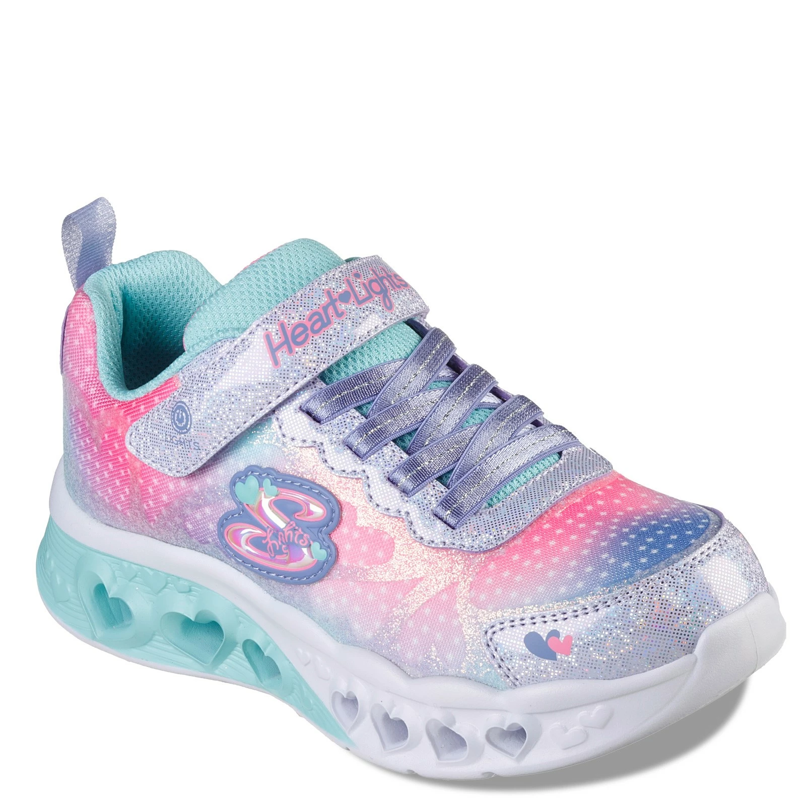 Girl's Skechers, Flutter Heart Lights - Simply Love Sneaker - Little Kid 1 Girl's Skechers, Flutter Heart Lights - Simply Love Sneaker - Little Kid