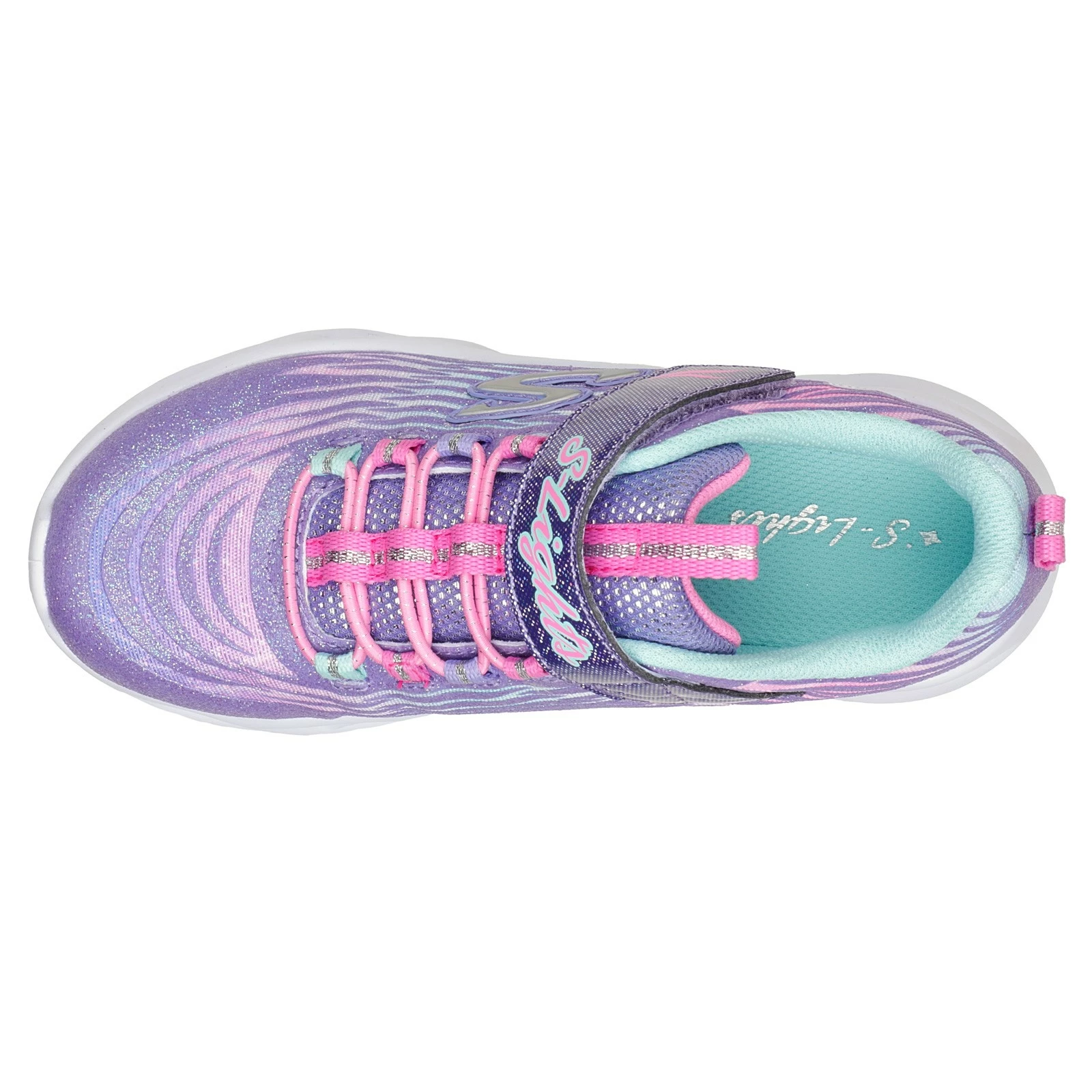 Girl's Skechers, S Lights: Twisty Brights - Mystical Bliss Sneaker - Little Kid 4 Girl's Skechers, S Lights: Twisty Brights - Mystical Bliss Sneaker - Little Kid - Image 4
