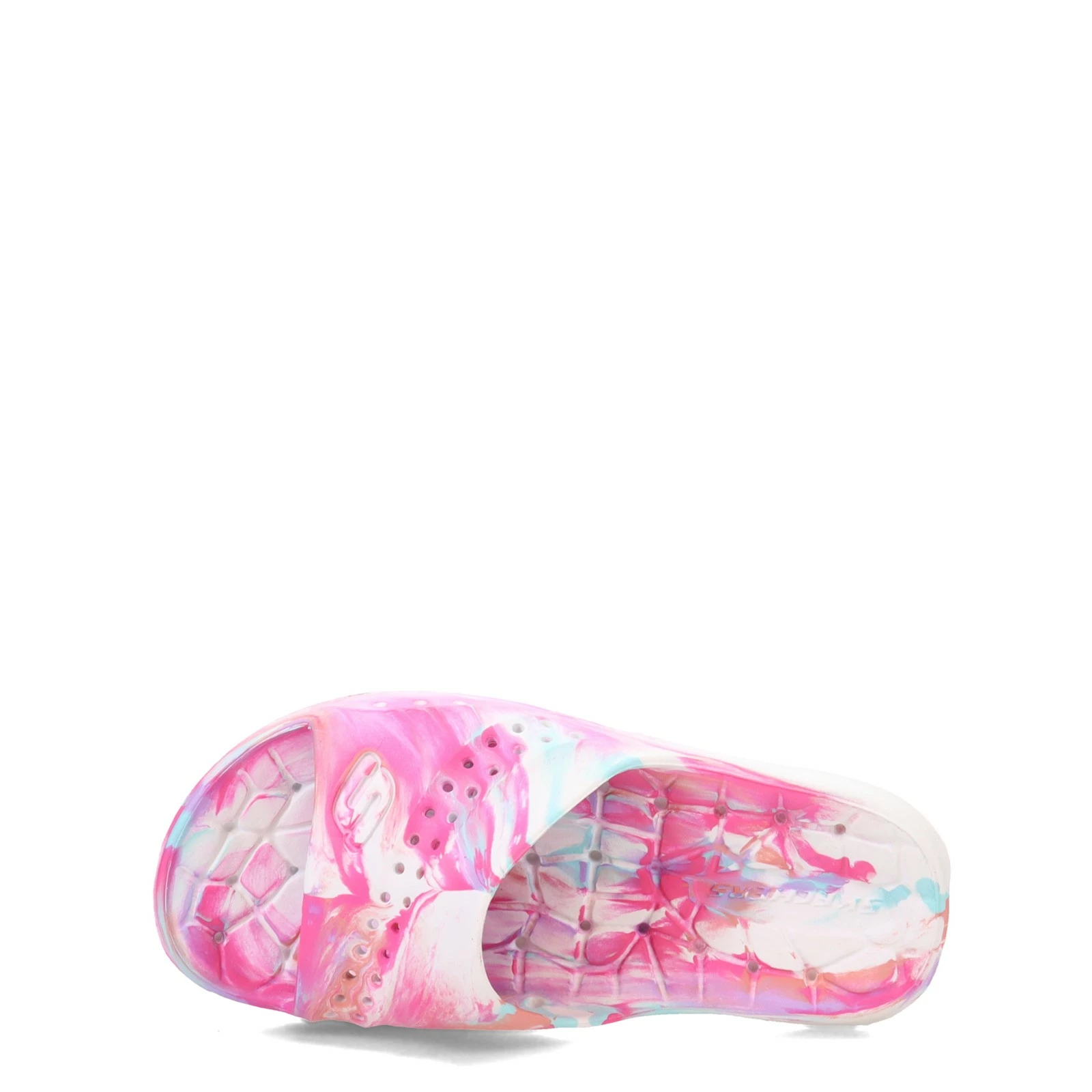 Girl's Skechers, Hogan Color Splashed Slide Sandal - Little Kid & Big Kid 6 Girl's Skechers, Hogan Color Splashed Slide Sandal - Little Kid & Big Kid - Image 6