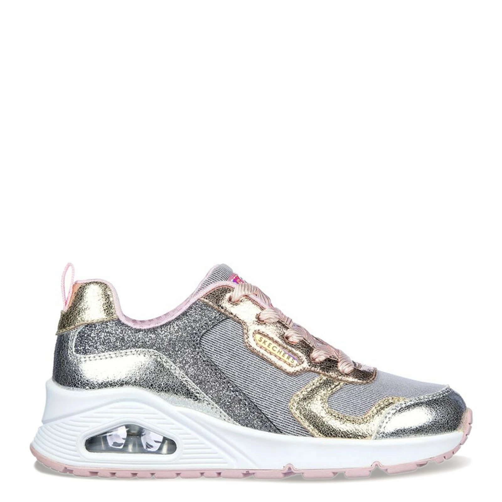 Girl's Skechers Street, Uno - Metallic Remix Sneaker - Little Kid & Big Kid 2 Girl's Skechers Street, Uno - Metallic Remix Sneaker - Little Kid & Big Kid - Image 2