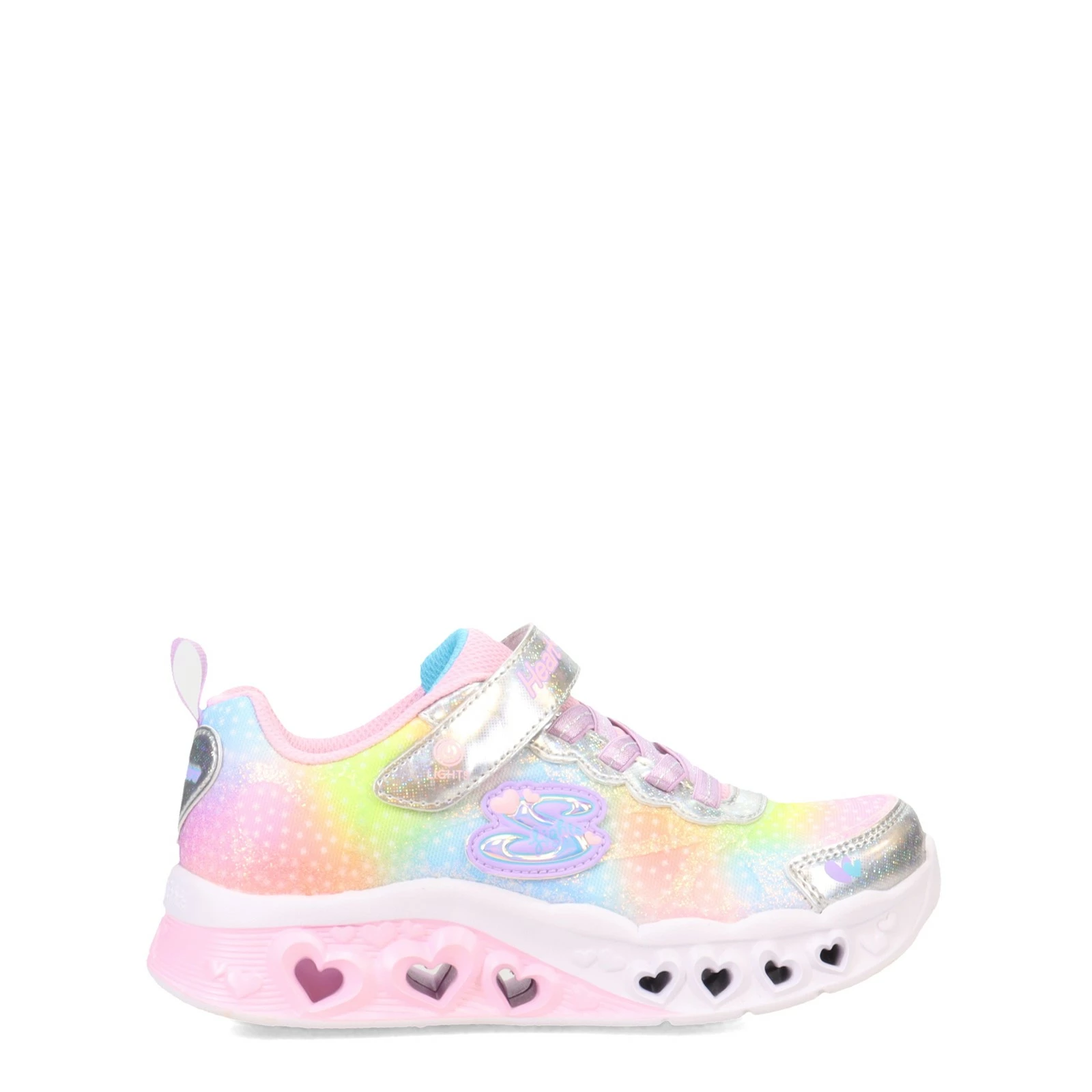 Girl's Skechers, Flutter Heart Lights - Simply Love Sneaker - Little Kid 2 Girl's Skechers, Flutter Heart Lights - Simply Love Sneaker - Little Kid - Image 2