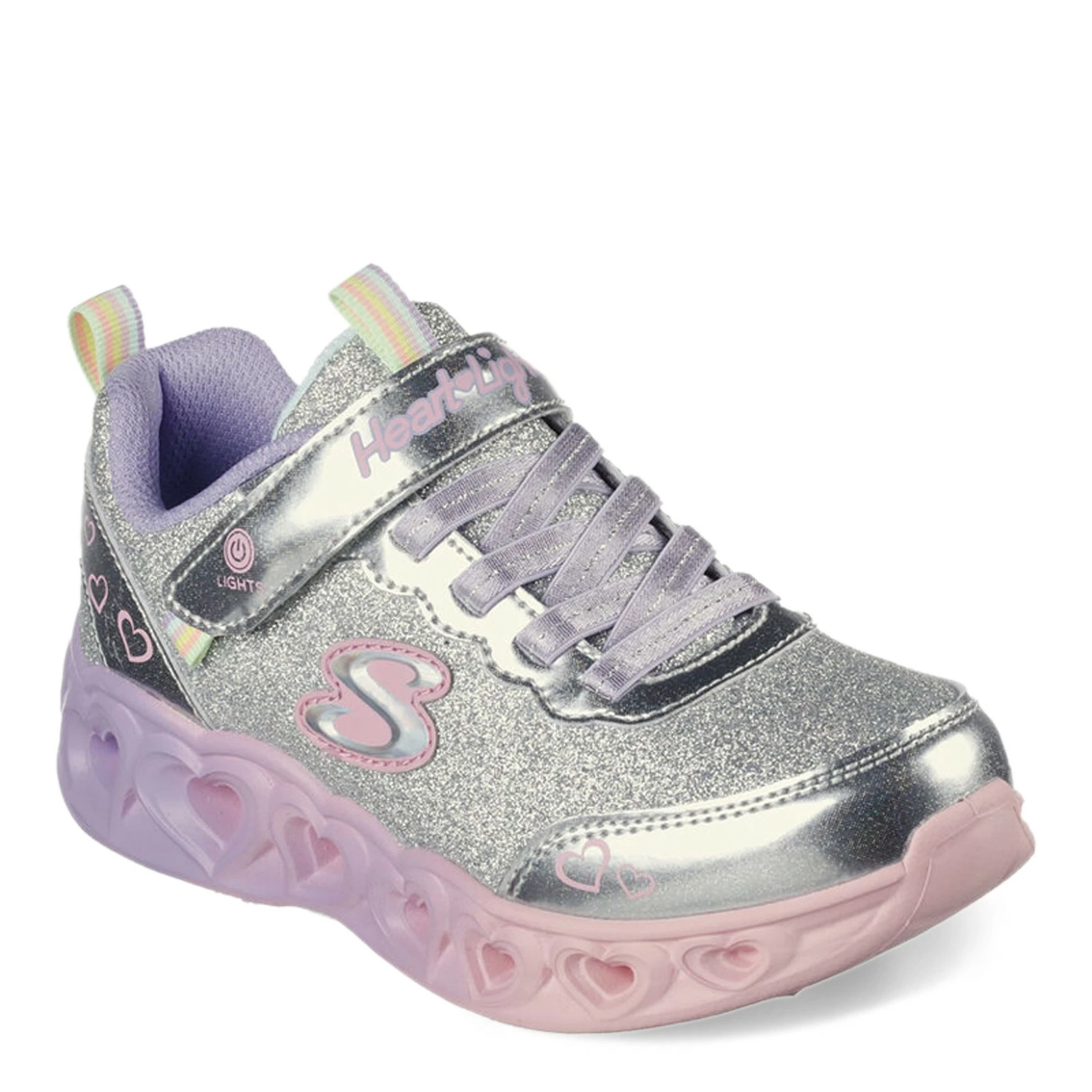 Girl's Skechers, Heart Lights: Colorful Joyful Sneaker - Little Kid 1 Girl's Skechers, Heart Lights: Colorful Joyful Sneaker - Little Kid