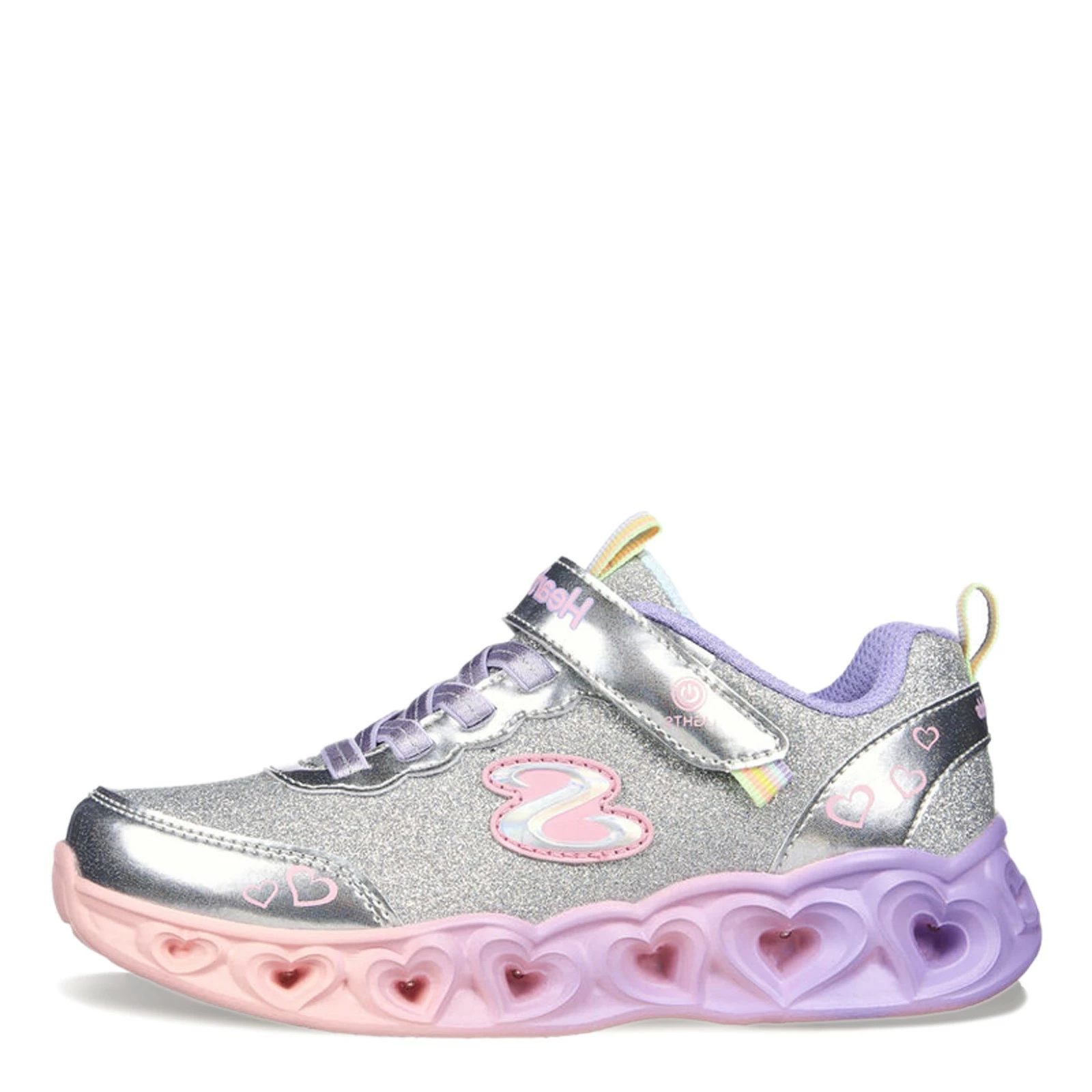 Girl's Skechers, Heart Lights: Colorful Joyful Sneaker - Little Kid 3 Girl's Skechers, Heart Lights: Colorful Joyful Sneaker - Little Kid - Image 3